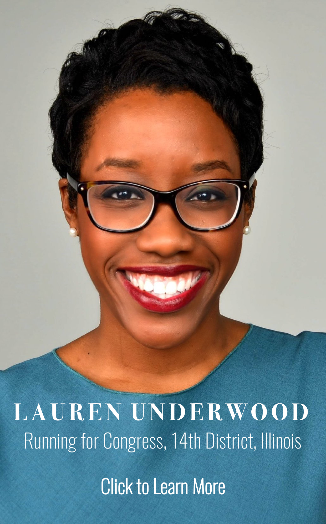 <strong>Lauren Underwood</strong><BR>
Running for U.S. Rep., 14th District (IL)